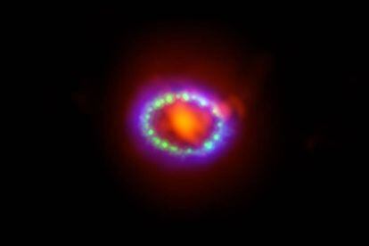 Reconstrucción de la supernova 1987A a partir de observaciones de telescopios en distintas longitudes de onda