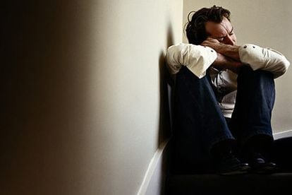 Imagen del actor Jude Law, tomada en 2003, incluida en la exposición <i>Crying Men</i>.