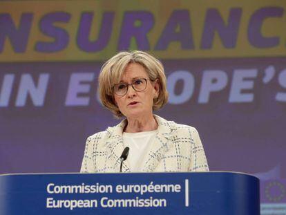 La comisaria europea de Servicios Financieros, Mairead McGuinness. 