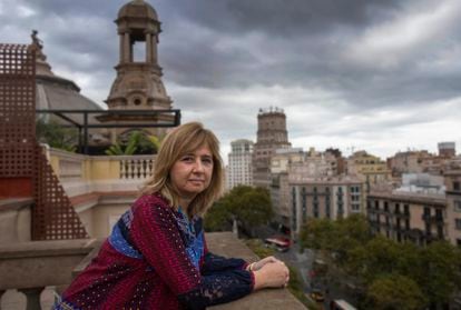 07/10/21 Ariadna Mas, directora de atencion primaria en la terraza del ICS. Barcelona