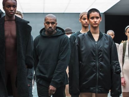 El rapero estadounidense Kanye West, durante un desfile para Adidas Originals.