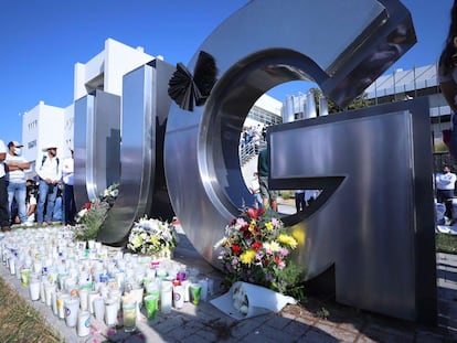 Homenaje al estudiante Ángel Rangel en la Universidad de Guanajuato, el 28 de abril de 2022.