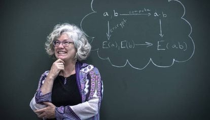 Kristin Lauter, en Valencia, con su fórmula de cifrado homomórfico.