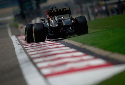 Kimi Raikkonen durante la prueba clasificatoria del GP de China.