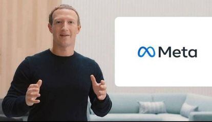 Mark Zuckerberg en la presentación del nuevo nombre.