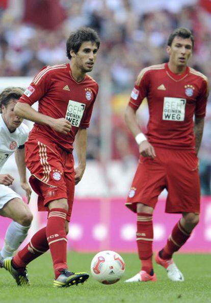 Javi Martinez durante el partido ante el Mainz