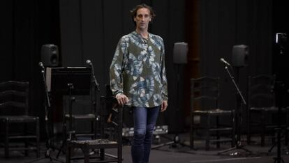 Rubén Olmo, en una sala de ensayos del Ballet Nacional de España.