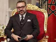 El rey de Marruecos, Mohamed VI, en Rabat, el pasado febrero.