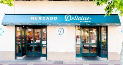 Fachada de Mercado Delicias que recientemente se ha digitalizado.