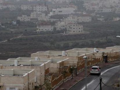 Nuevas construcciones en la colonia judia de Silo en Cisjordania en 2012.