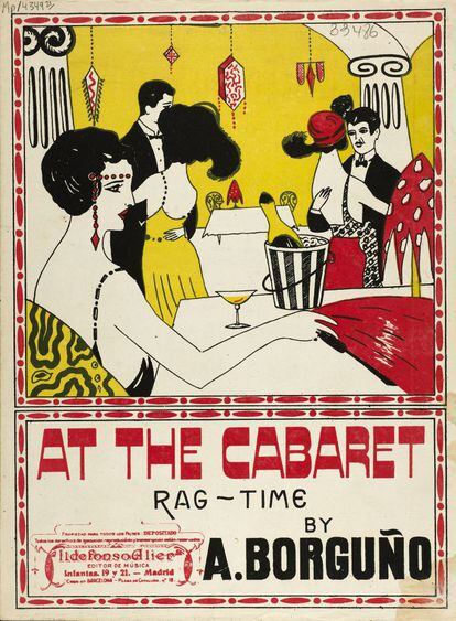 'Art the cabaret: rag time'.  Madrid, 1919.