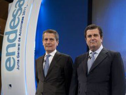 Andrea Brentan y Borja Prado, consejero delegado y presidente de Endesa. 