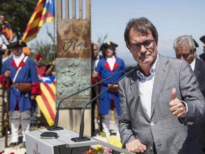 Artur Mas, en un acto en Talamanca (Manresa).