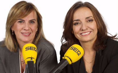 Las presentadoras de 'Hoy por Hoy' Gemma Nierga (izq.) y Pepa Bueno (der.).
