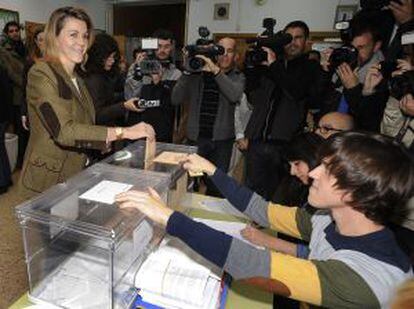 La presidenta del PP de Castilla-La Mancha, Dolores Cospedal.