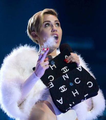 Miley Cyrus, en la gala de los European Music Award.