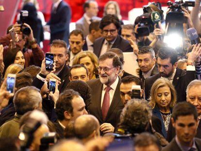 Rajoy asiste a FITUR en Madrid.