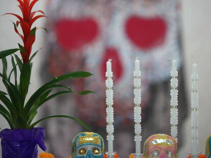 Altar de muertos en el Ayuntamiento de Madrid.