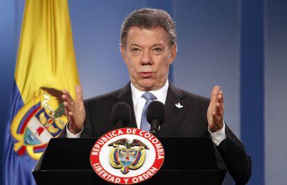 El presidente colombiano, Juan Manuel Santos, el pasado 27 de abril.