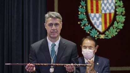 Xavier García Albiol, durante su toma de posesión como alcalde, en 2019.