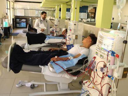 Pacientes en un hospital del Instituto Guatemalteco de Seguridad Social (IGSS).
