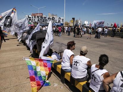 Protesta en Buenos Aires el 17 de febrero.