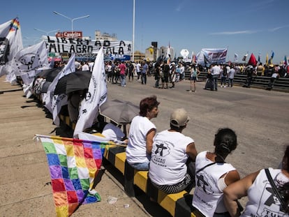 Protesta en Buenos Aires el 17 de febrero.