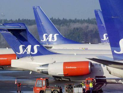 Aviones de Scandinavian Airlines System. 