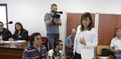 La exalcaldesa de Jerez de la Frontera (C&aacute;diz) Pilar S&aacute;nchez (PSOE), en la sesi&oacute;n del juicio de este lunes.