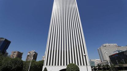 Torre Picasso, en Madrid, donde tiene su sede Google Spain.