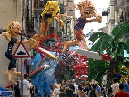 Imagen de archivo de las calles decoradas en las fiestas de Gràcia