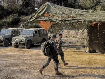 Maniobras militares del Ejercito en la zona de El Montseny, Barcelona.