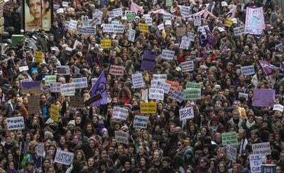 Manifestación contra la violencia de género, el pasado 25 de noviembre en Madrid.