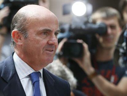 El ministro espa&ntilde;ol de Econom&iacute;a, Luis de Guindos