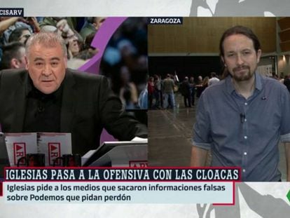 Ferreras e Iglesias, en el programa del martes.