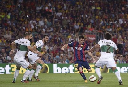 Messi marca ante el Elche.