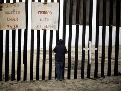 Imagen de la frontera en Tijuana