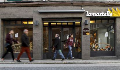 Panadería de Hornos Lamastelle en el centro de A Coruña.