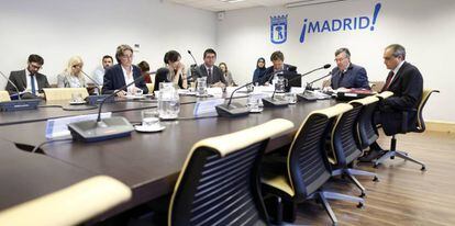 Comisi&oacute;n de investigaci&oacute;n de la deuda del Ayuntamiento de Madrid, con la ausencia del PP.