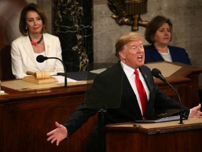 El presidente estadounidense, Donald Trump, durante su discurso. En vídeo, el discurso de Trump en 10 frases.