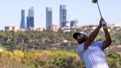 Rahm, durante el Open de España este viernes.