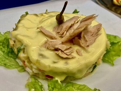 Ensaladilla de Javier Hernández, del restaurante Candado Club. CAPEL