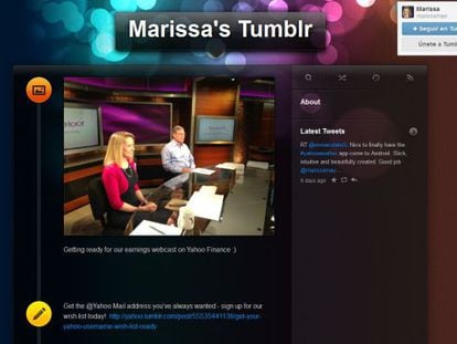 Blog en Tumblr de Marissa Mayer.