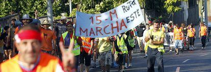 Marcha de indignados de la ruta este