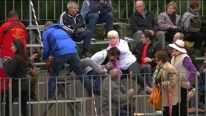 Agresión a cuatro animalistas en un 'correbou' celebrado en Mas de Barberans (Tarragona) en 2016.