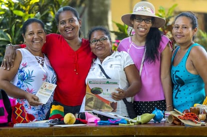 Miembros de la Red de Mujeres Rurales Norte de Bolívar, una de las zonas más golpeadas por el conflicto.