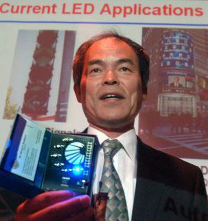 Imagen de archivo de Shuji Nakamura, uno de los ganadores del premio Nobel de Física por la invención de las bombillas LED.