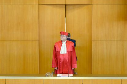 Andreas Vosskuhle, presidente del Tribunal Constitucional de Alemania, el martes en Karlsruhe.