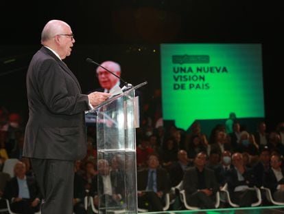 El exrector de la UNAM José Narro, habla durante la presentación de 'Mexicolectivo', este lunes en Ciudad de México.