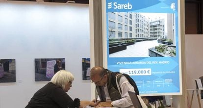 Sareb stand at the SIMA fair in Madrid. 